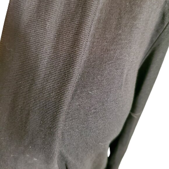 Splendid Jersey Cardigan Wrap Open Front Long Sleeve T Shirt Black Sz L - Picture 2 of 6